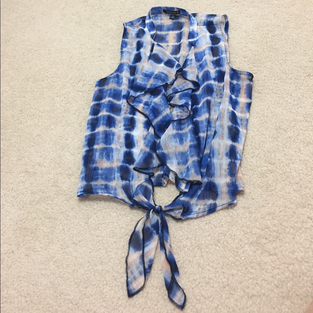 Ruffled Tie-Up Tank Top