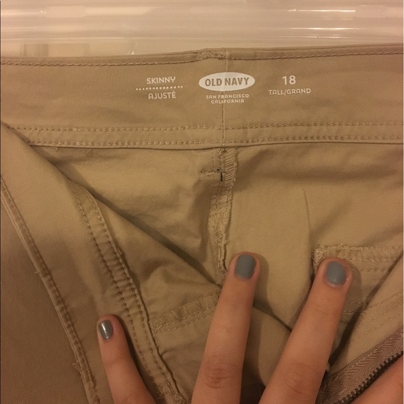 Skinny Leg Khakis (18 tall) - Picture 2 of 2