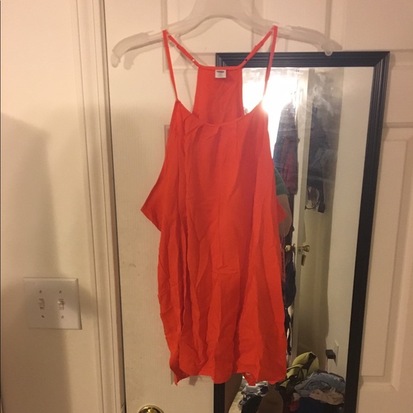 Flowy orange summer top - Picture 1 of 2