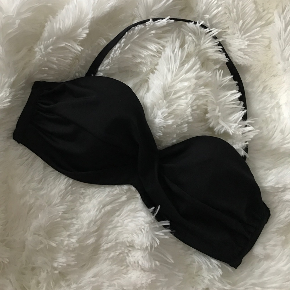 Black Twist Front Victoria's Secret Swimsuit Top