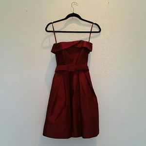Vintage style, strapless dress with pockets