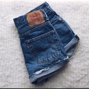 vintage Levi's cut off shorts!