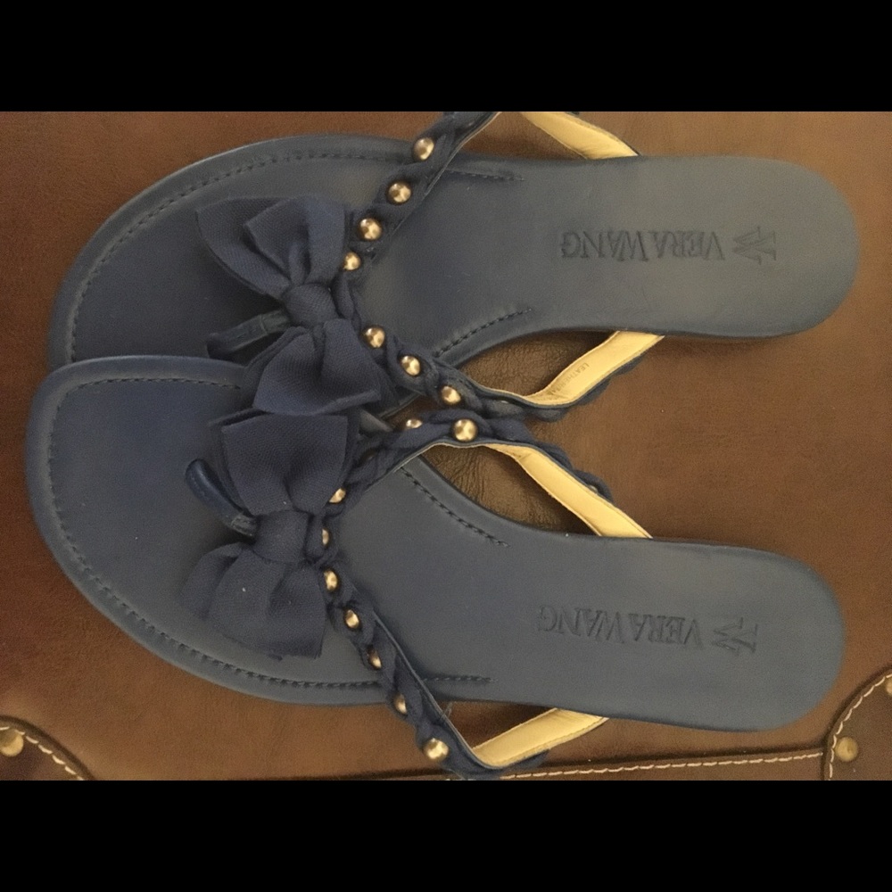 Vera Wang flip flops