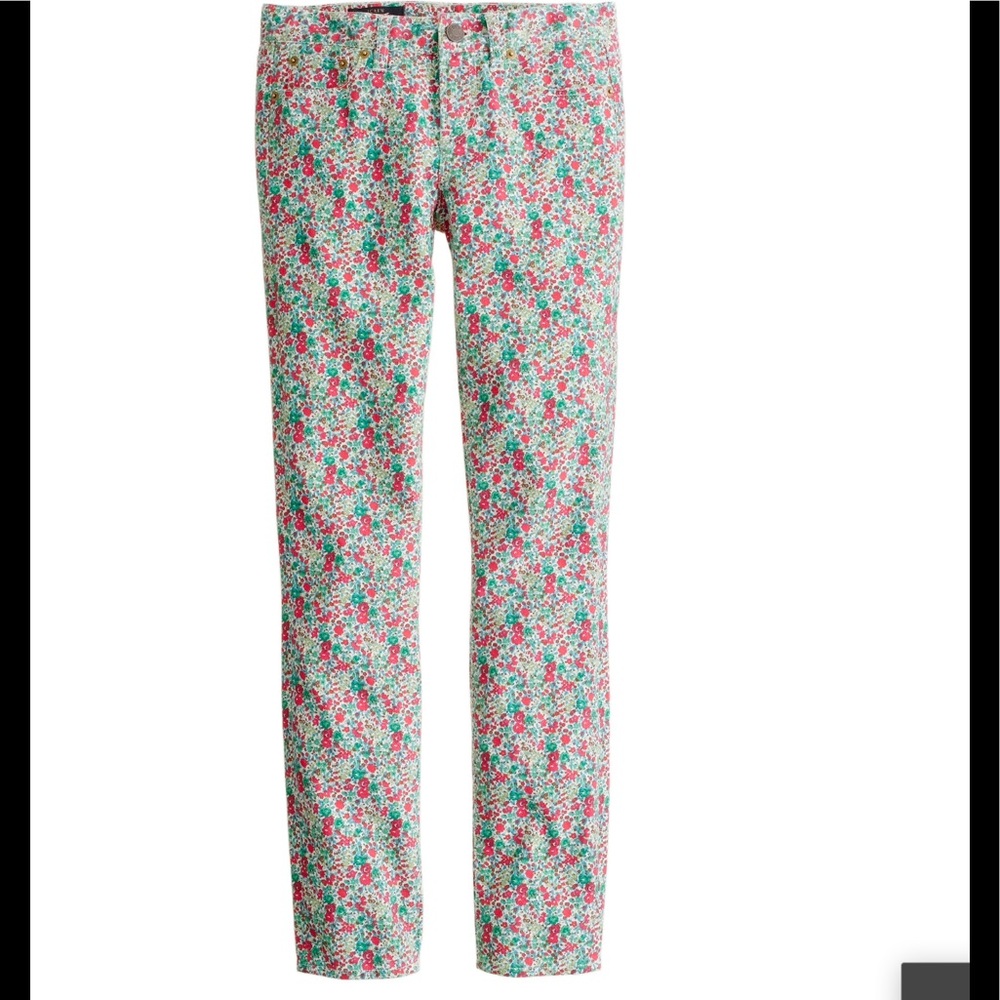 J Crew - Liberty Toothpick Floral - sz 28