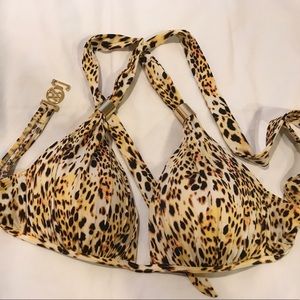 Victoria's Secret Leopard Print Bikini Top