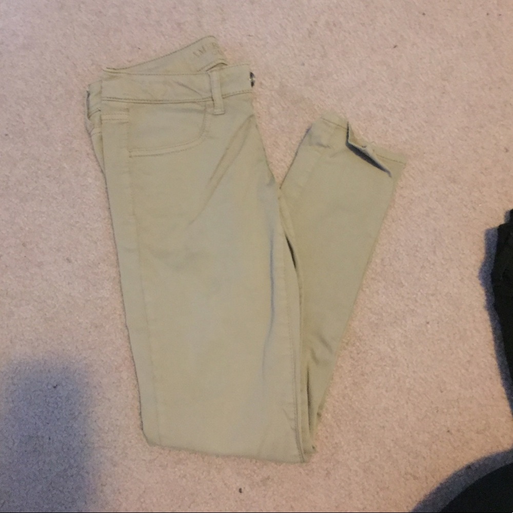 Khaki leggings size 2 SHORT