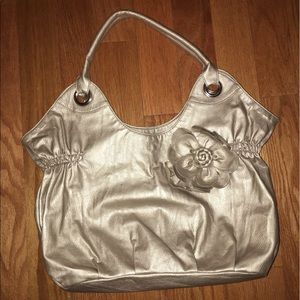 Beige shimmery purse!