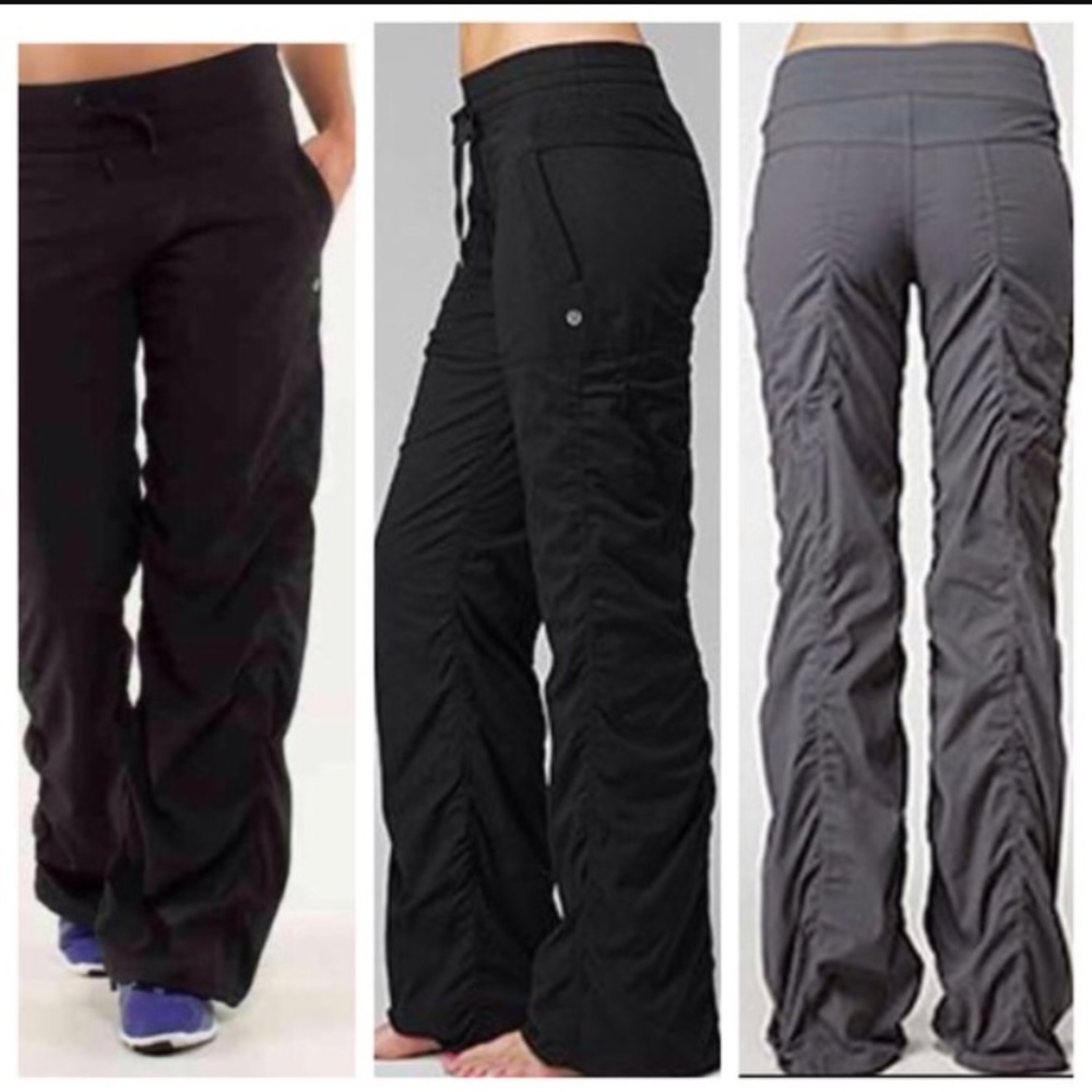 Black unlined studio pants (LONG)
