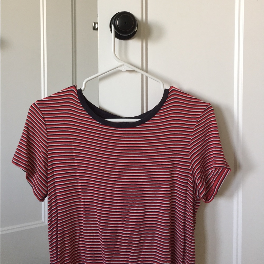 American Eagle Soft & Sexy Tee: Red Stripe