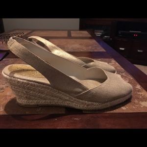Ralph Lauren Peep Toe Espadrille