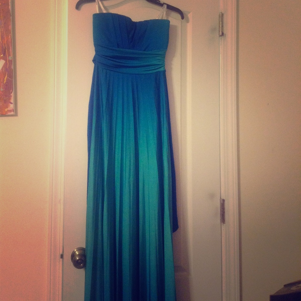 Ocean Blue Prom Dress