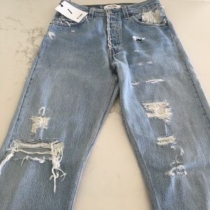 RE/DONE High Rise Denim Jeans size 24 BNWT