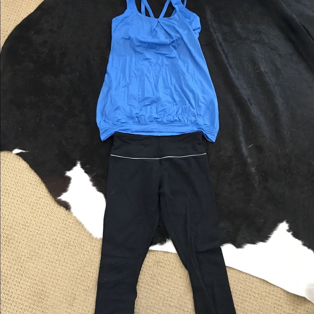 Lululemon crop reversible leggings