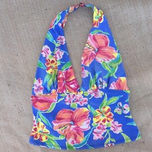 Lauren Ralph Lauren Halter Floral Tankini Top
