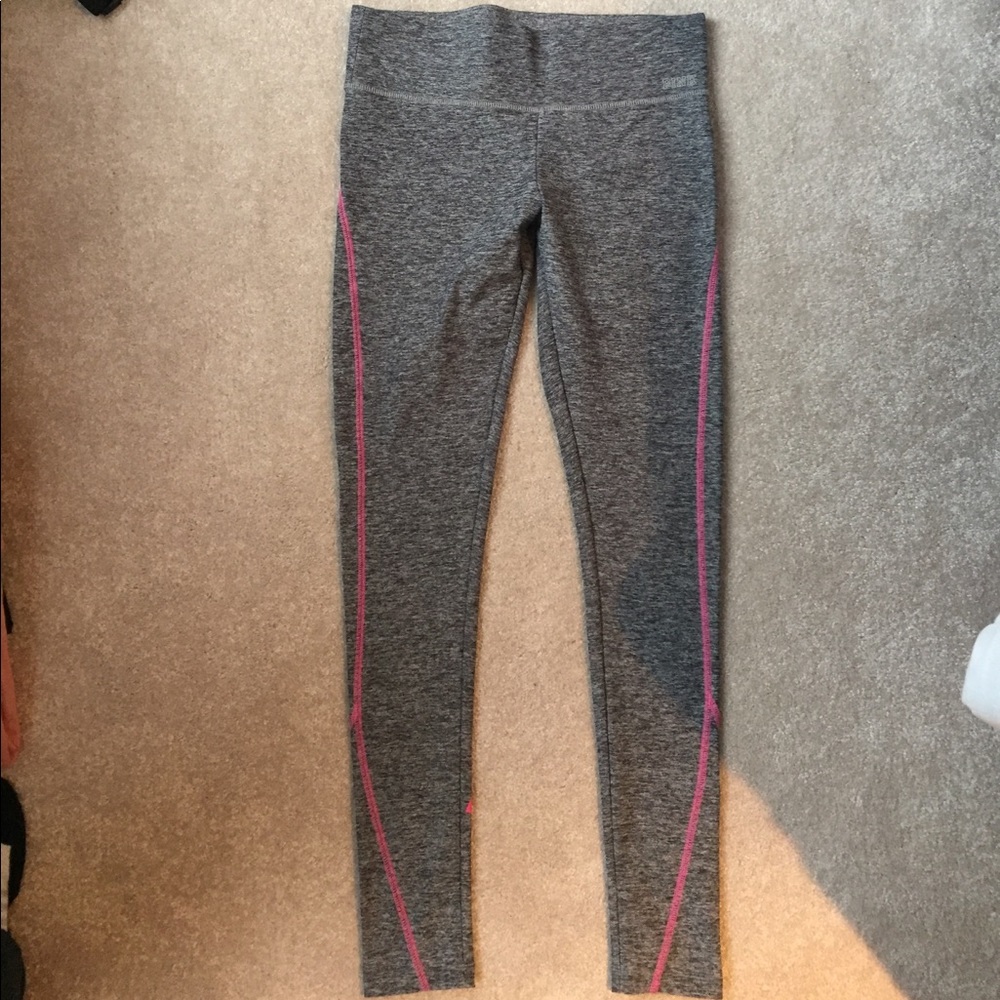 Pink yoga brand gray leggings Small