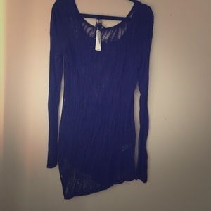 NWT Express large blue lace top