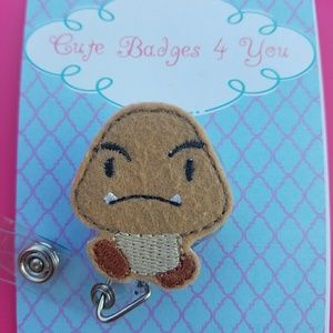 Angry Mushroom Badge Reel