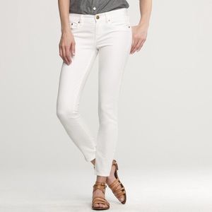 J Crew - Toothpick ankle white - sz 28