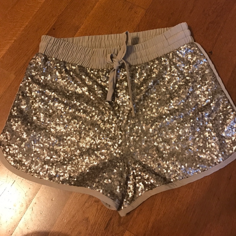 Forever 21 Gold Sequin Short