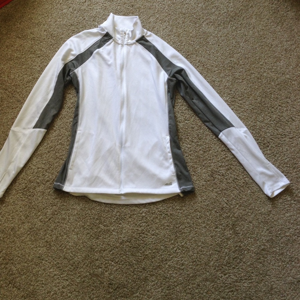 White workout jacket