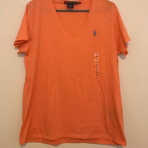 Brand new peach polo shirt