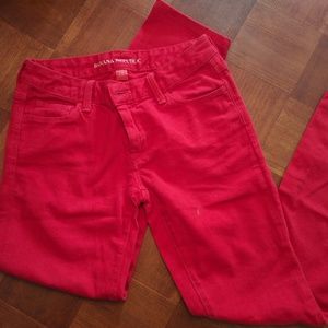 Banana Republic Red Denim Jeans