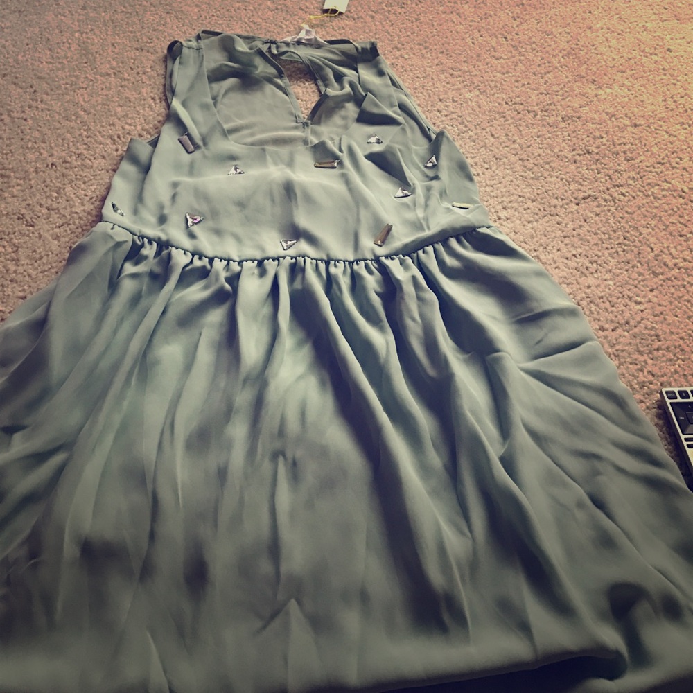 BGBC satin jeweled dress