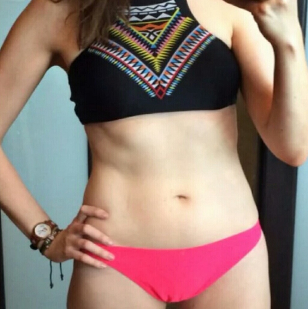 Brand new pink two pieces push up bra and brief
