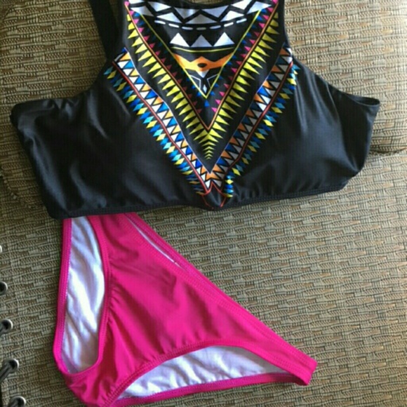 Brand new pink two pieces push up bra and brief - Picture 2 of 3