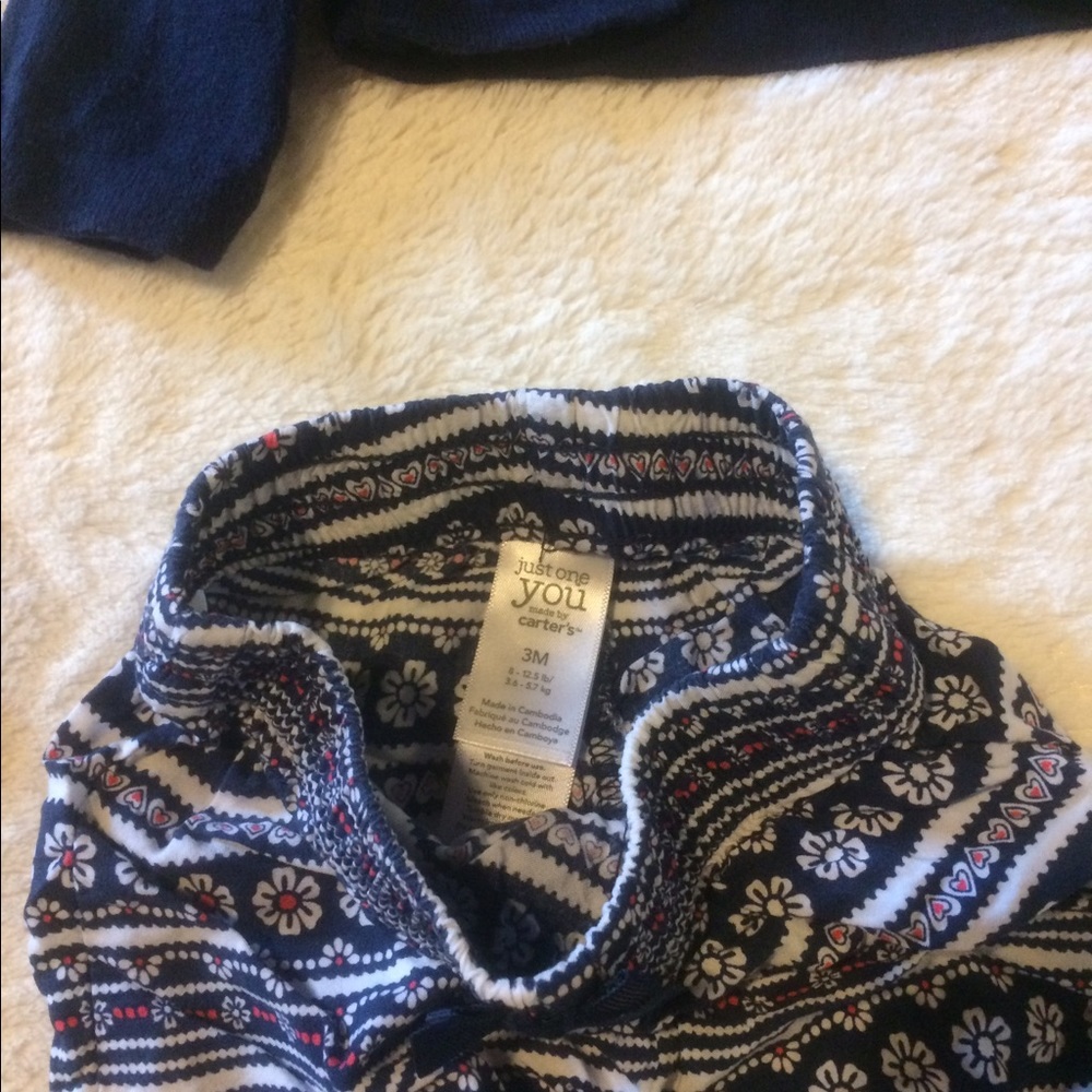 Bundle summer navy blue and white girls outfits - Picture 3 of 7