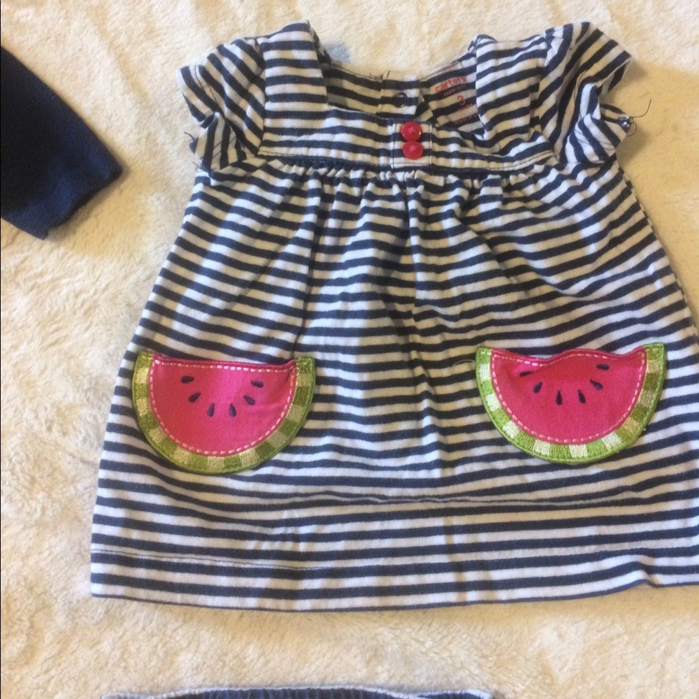 Bundle summer navy blue and white girls outfits - Picture 6 of 7