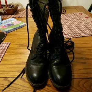 Freebird by Steve Madden Granny Boot in Black