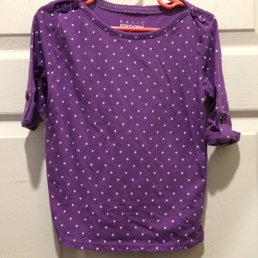 Little Girls Polka Dot Top