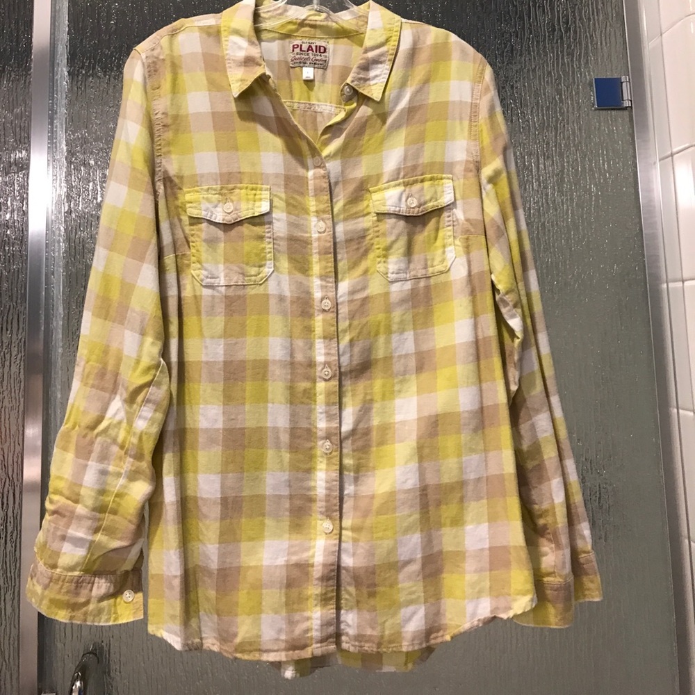 REDUCED!! Old navy plaid button down