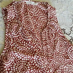 Lush Sleeveless Hi Lo Top Abstract Breathable