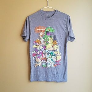 Distressed Nickelodeon 90s cartoons t-shirt