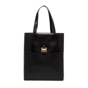 Oscar de la Renta Snake Embossed Leather Tote