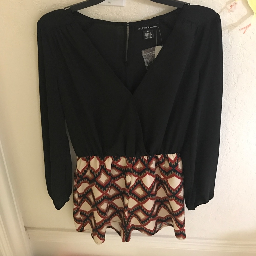 NWT Black Romper