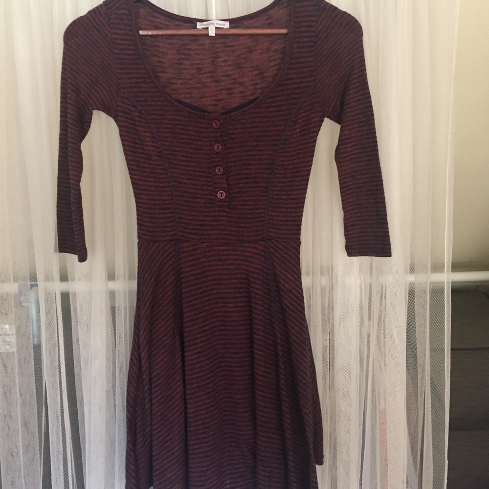 Charlotte Russe 3/4 Sleeve Skater Dress
