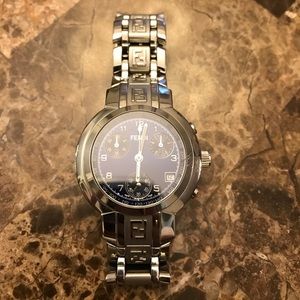 FENDI ladies chronograph watch with blue face
