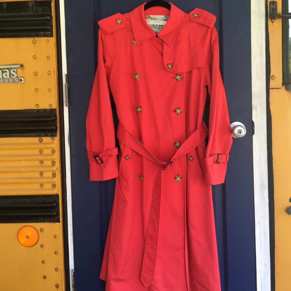 Gorgeous Perry Ellis Portfolio Jacket Trench Coat