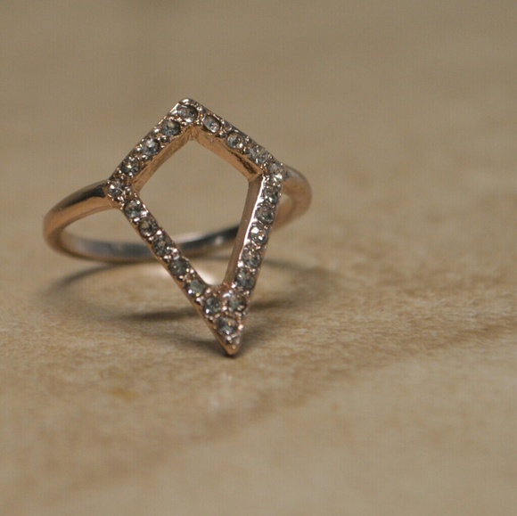 Last One!! New Rose Gold Midi Knuckle Pave Ring - Picture 2 of 3