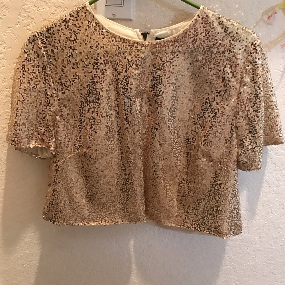 Gold Sequin Blouse