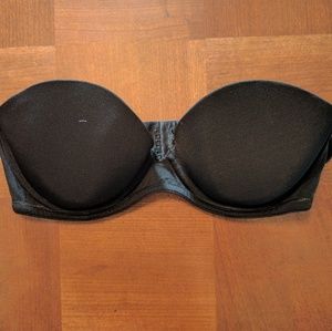 H&M Black Strapless Bra 34B