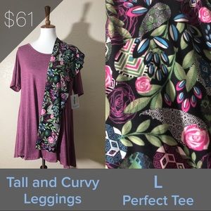 LuLaRoe legging and shirt