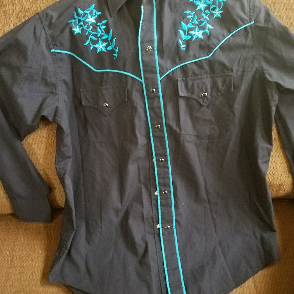 Button down western shirt