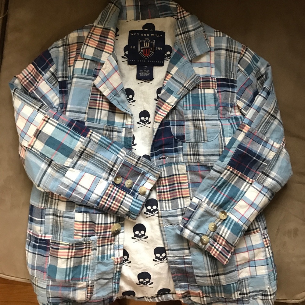 Wes and Willy madras jacket