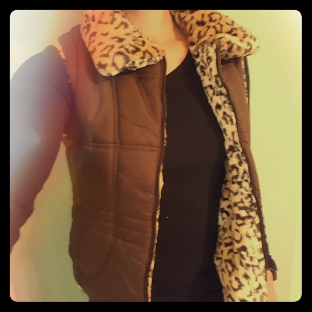 Faux Fur Vest (Reversible!)