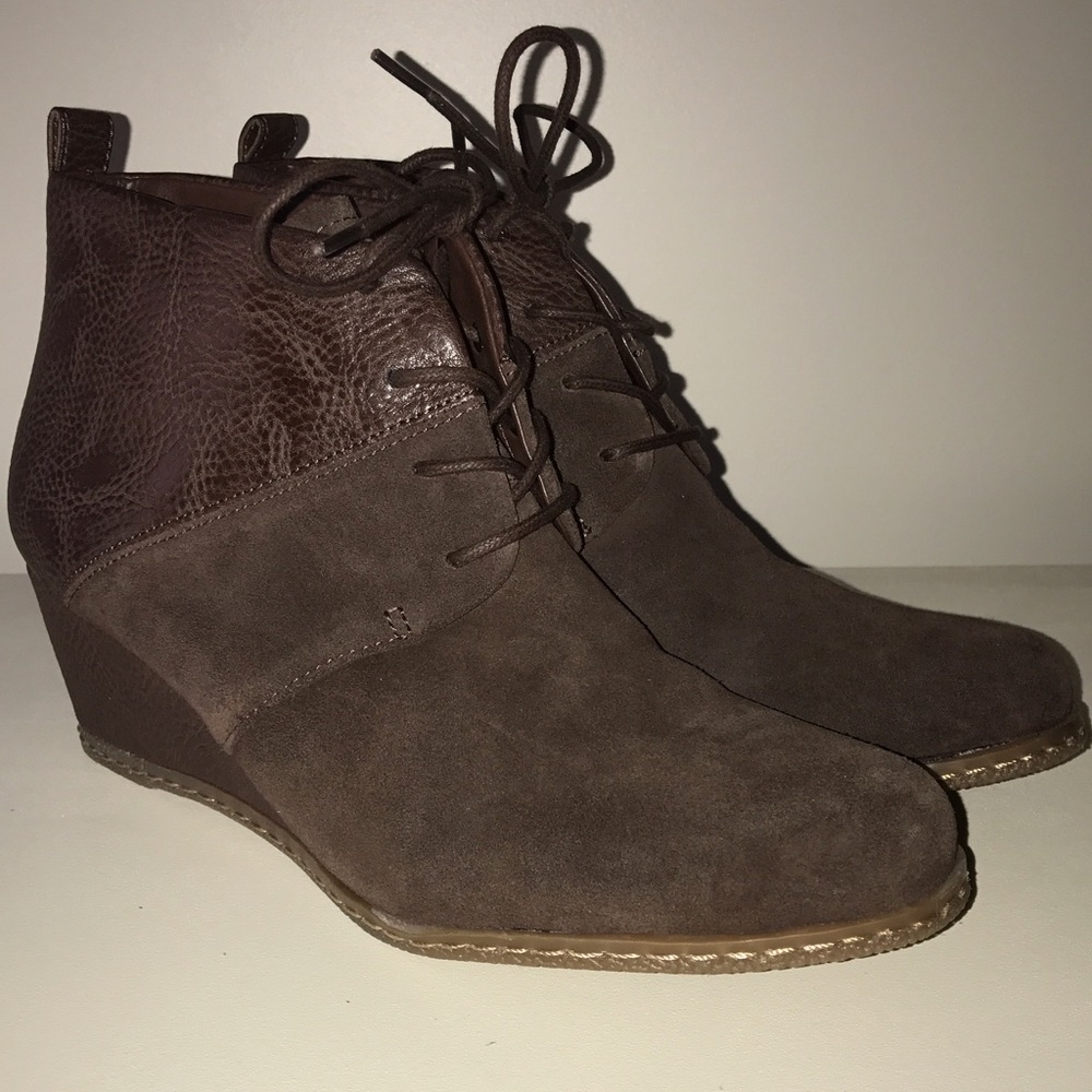 Franco Sarto Albi Lace-Up Wedge Booties
