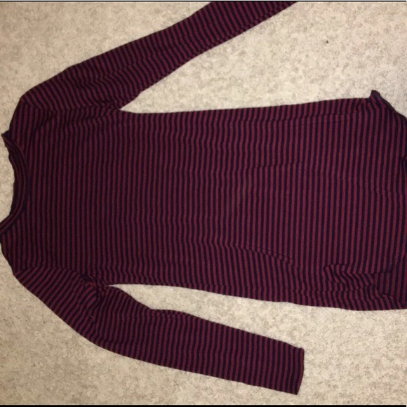 Striped long sleeve tshirt dress - Picture 3 of 4